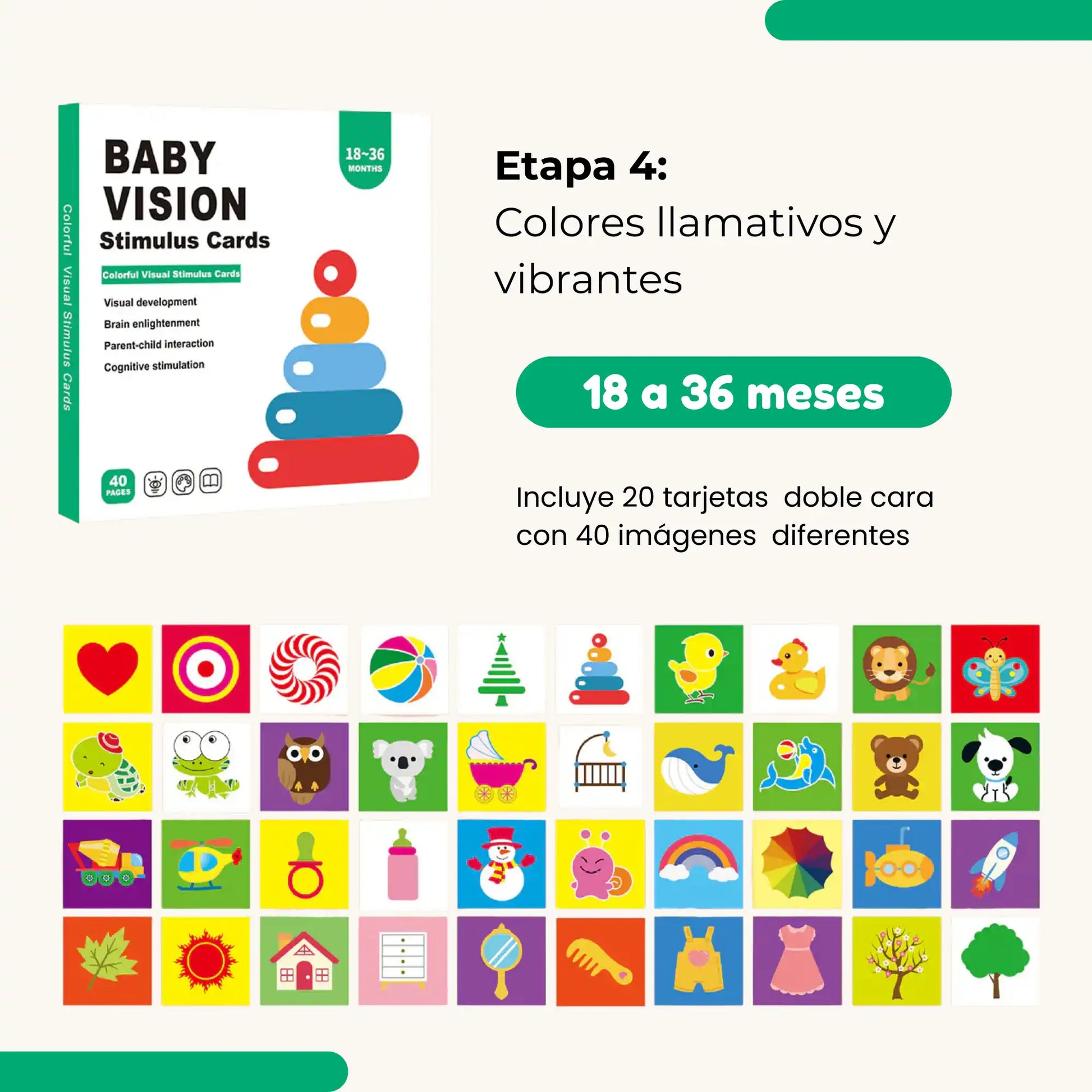 tarjetas de estimulacion visual