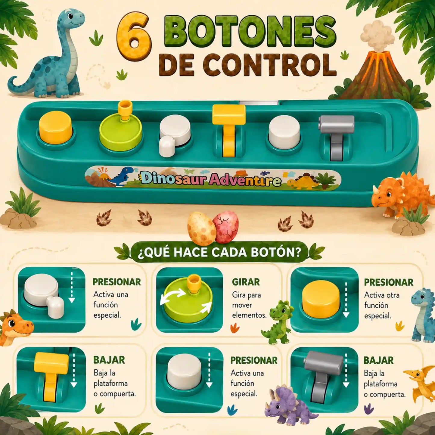 juguete estimulacion dinosaurios