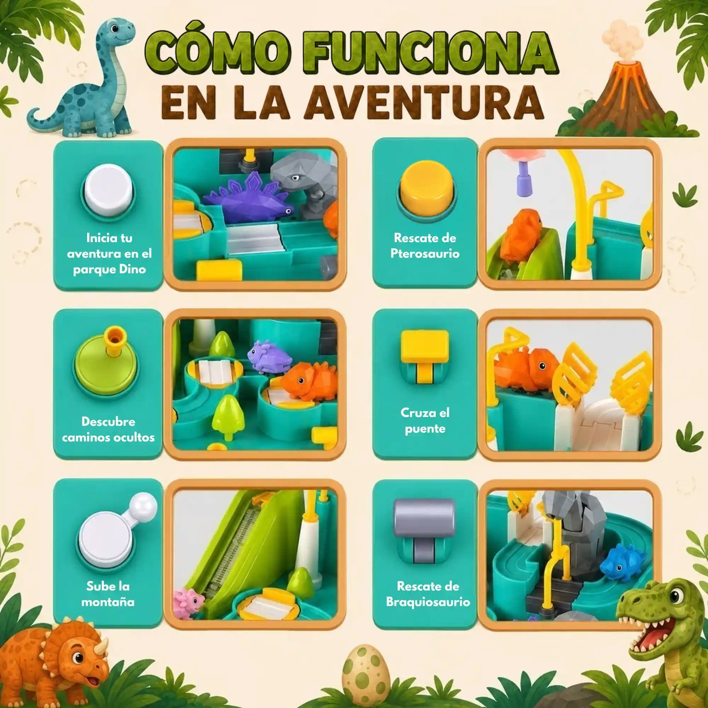 juguete dinosaurios didactico