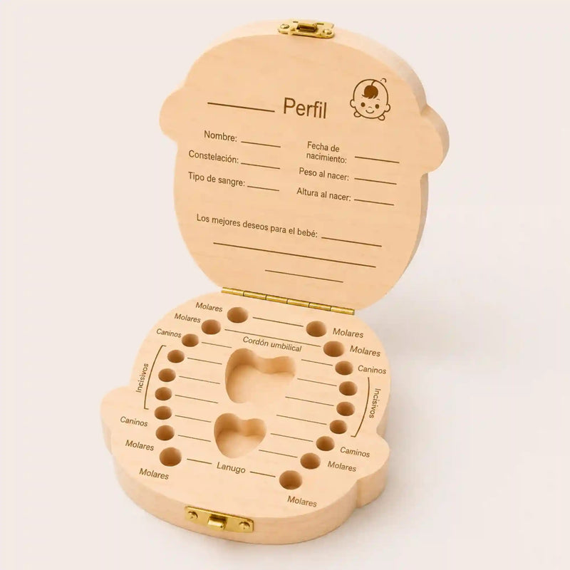cofre para guardar dientes de leche