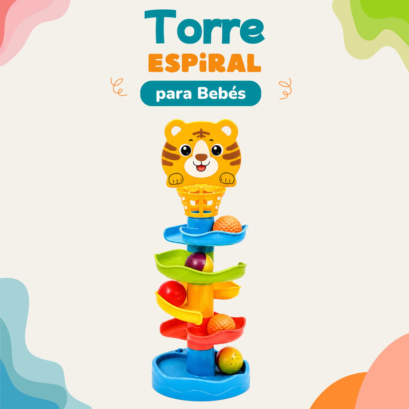 torre espiral para bebes estimulacion