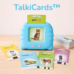 lector de tarjetas bilingue celeste