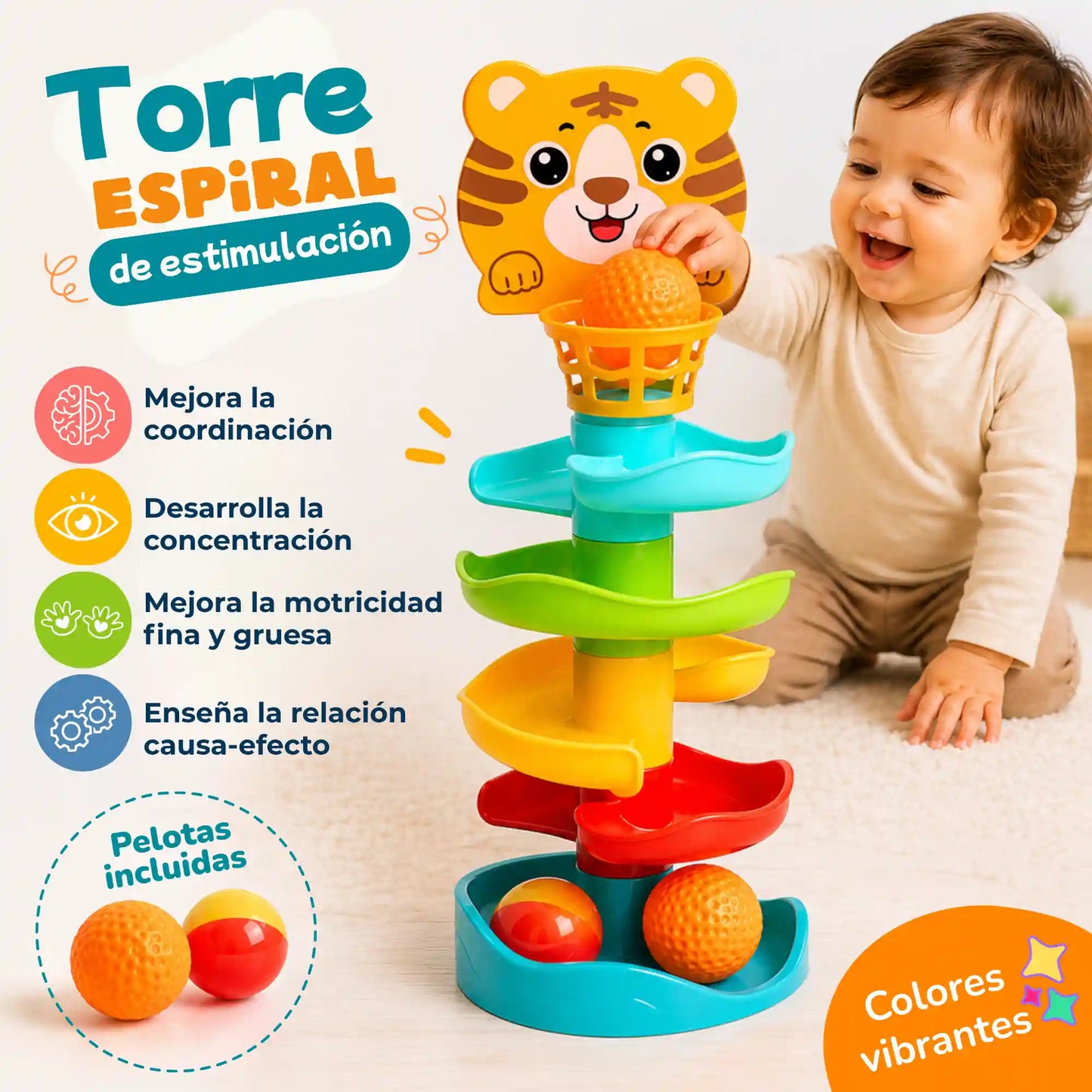 tobogan tigre estimulacion bebe